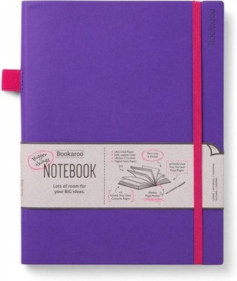 Bookaroo Bigger Things Notebook Journal - Purple (Paperback Book)