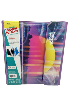 The Original Mead Trapper Keeper Binder Retro Sunset 1'' Pink Sunset