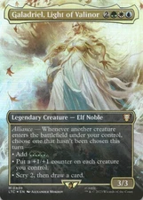 MTG Galadriel, Light of Valinor (Borderless) Foil NM Commander Lord Of The Rings