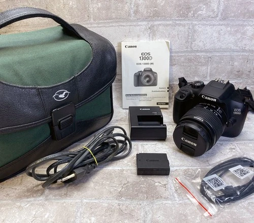 💥Canon EOS 1300D FULL-HD DSLR + EF-S 18-55mm 1:3.5-5.6 III - nur 1011 Klicks💥