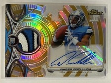 2015 Topps Finest Gold Refractor /99 Ameer Abdullah RPA Rookie Patch Auto RC