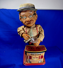 1962 ROSKO CHARLEY WEAVER BARTENDER Battery Powered Mechanical Bar TOY 737