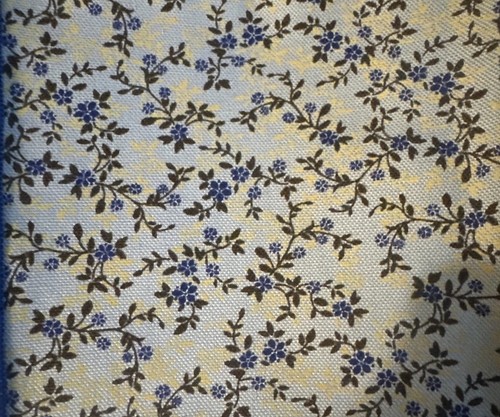 Longaberger 36 x 36 Fabric Square - Blue Vintage Floral - Homestead Exclusive