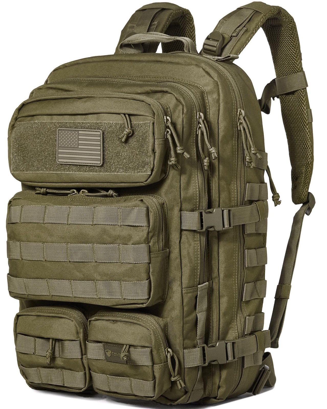 50L Heavy Duty Military Molle Rucksack - 2.4x Stronger Large Backpack for Work