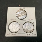1935, 1936, 1937 Mercury Dimes Denver Mint Silver Lot of 3