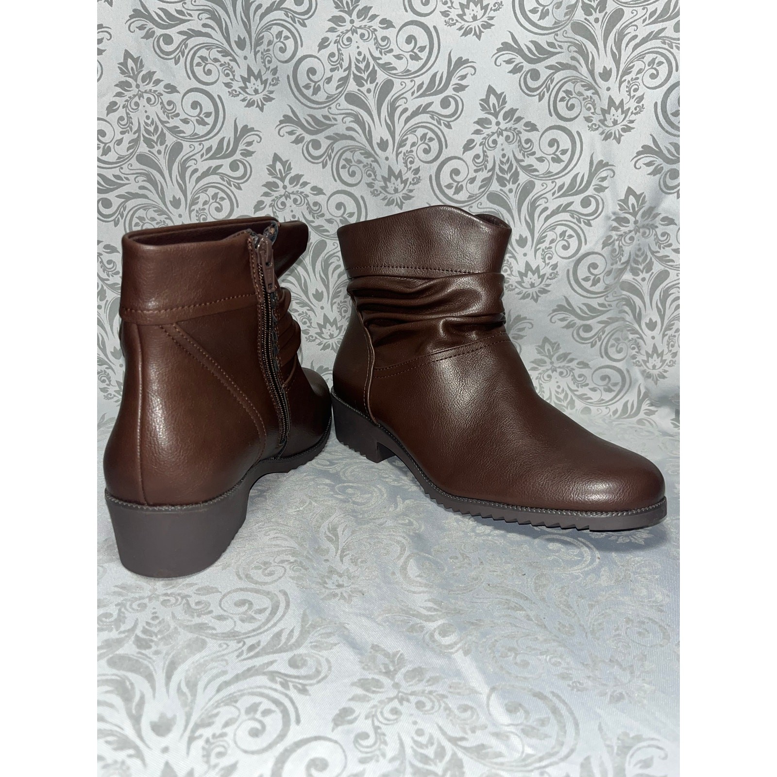 Apt. 9® RIGINA Women’s Slouch Ankle Boots – Brown – Size 10