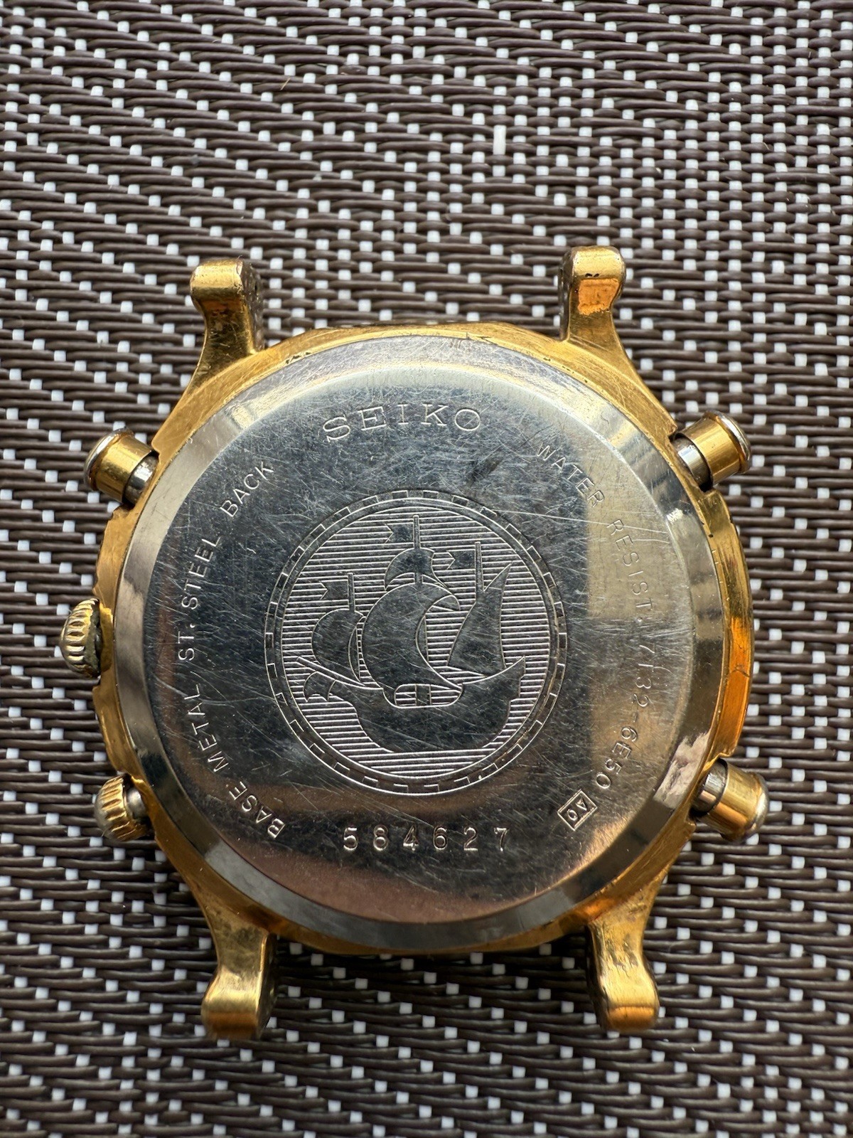 Rare vintage Seiko 7T32-6E50 Age Of Discovery alarm and chronograph watch, 1990s image 5