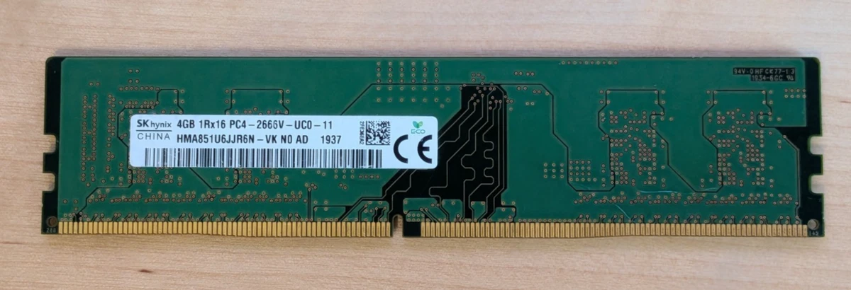 PC4-21300 (DDR4-2666) Bus Speed 4 GB Capacity per Module DDR4