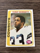 Topps 1978 Tony Dorsett Dallas Cowboys #315 Rookie Football Trading Card NM. rookie card picture