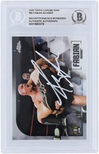 Giovanni Vinci WWE Signed 2020 Topps Chrome #94 Beckett Fanatics Rated Card