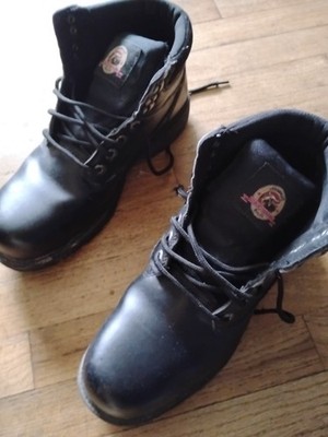 Men s Brahma Escott Black Work Boots Waterproof Slip Oil Resistant Size 10W