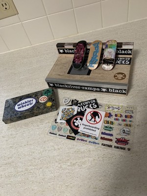 Blackriver Jay Ramp Dos Marble Manny Pad Obstacle + 3 Decks Fingerboard Lot