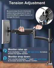 ErgoFocus Single Monitor Arm EF305B