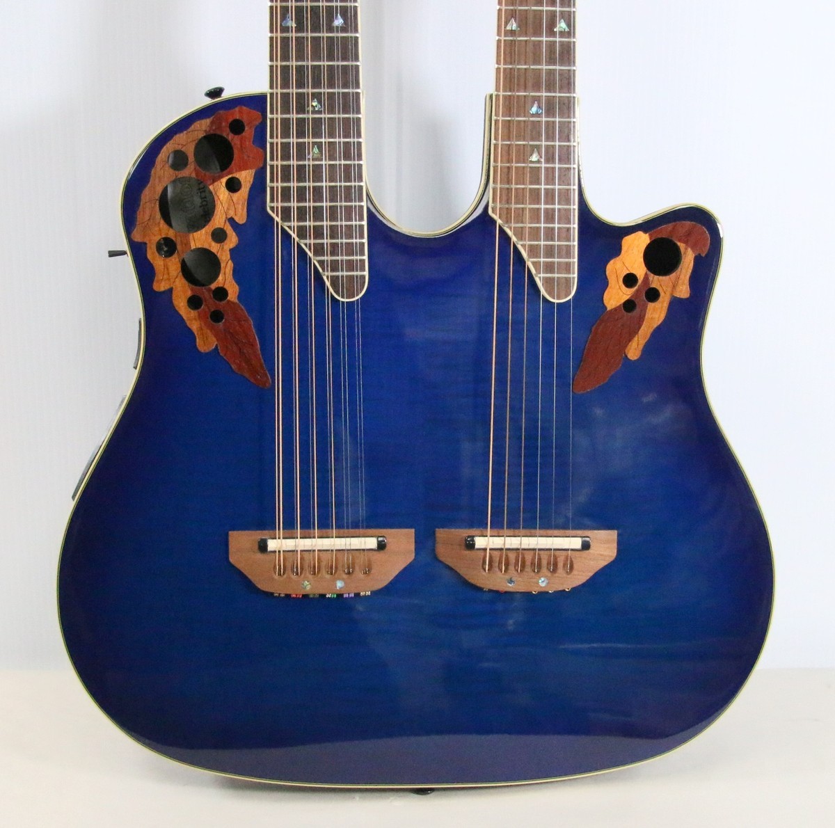 Ovation Celebrity CSE225 Double Neck Blue Burst Acoustic Electric