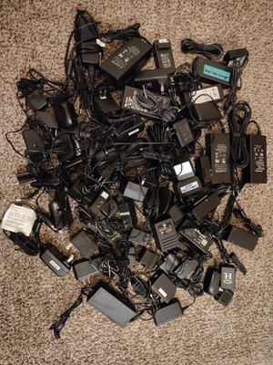 Lot of Power Cords, Chargers Random Miscellaneous Electrical Tested Working