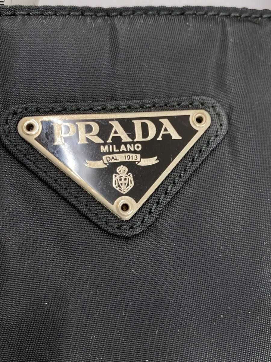 PRADA handbag nylon black plain thumbnail 5