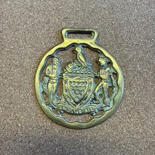 Shire Horse Brass Vintage Antique Retro Equestrian Cornwall One And All