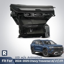 For 2024-2025 Chevy Traverse Ls / Lt / Z71 W/o Animation Led Headlight Passenger