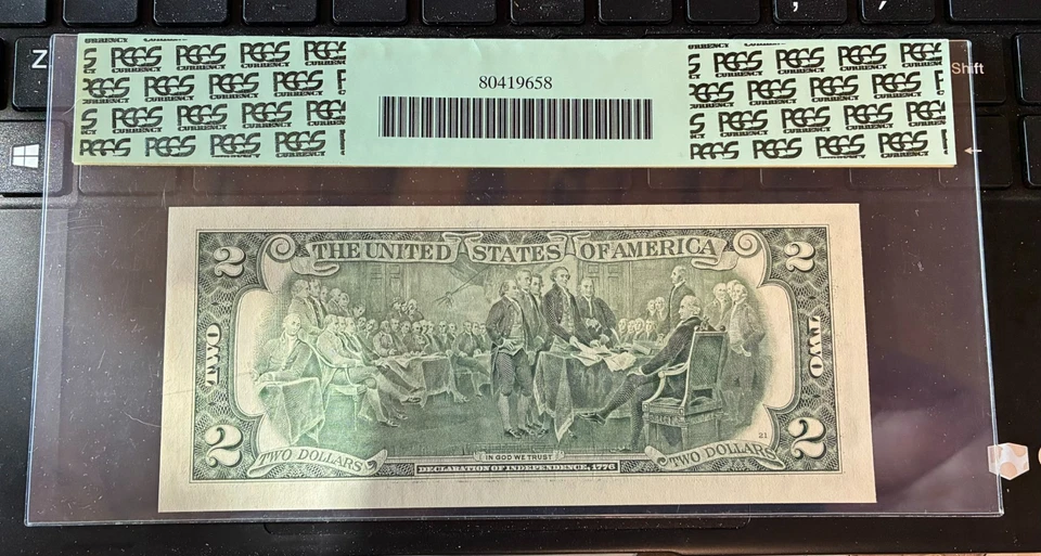 FR. 1938-L  2003-A $2 FW PCGS 66PPQ 1938-L  ** SAMPLE ** - Image 2 of 2