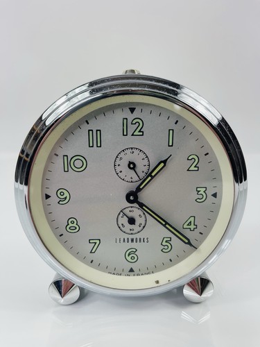 Vintage Bayard Stentor Repetition Alarm Clock Windup Made In France Works