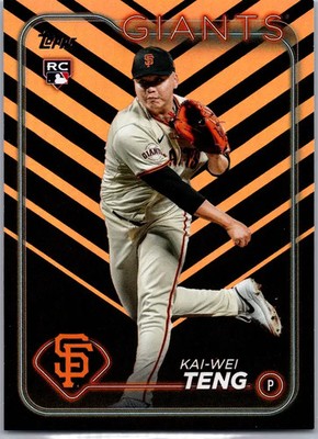 2024 Topps Update Kai-Wei Teng San Francisco Giants Base Holiday RC #US212