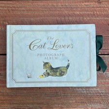 Vintage Cat Lover  s Photo Album 1996 Watercolor Feline Keepsake Book Unused Gift