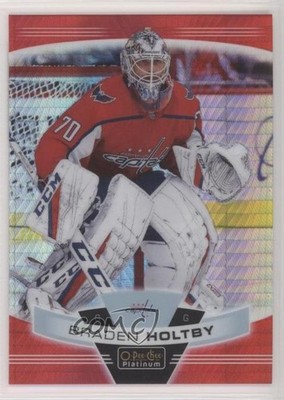 2019-20 O-Pee-Chee Platinum Red Prism 161/199 Braden Holtby #120 0nr3