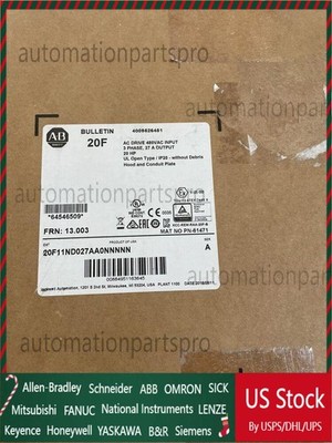 AB Allen-Bradley 20F11ND027AA0NNNNN SER A 20HP PowerFlex 753 VFD AC DRIVE NEW US
