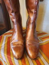 Vintage Salvatore Ferragamo Brown Leather Knee Boots 6.5