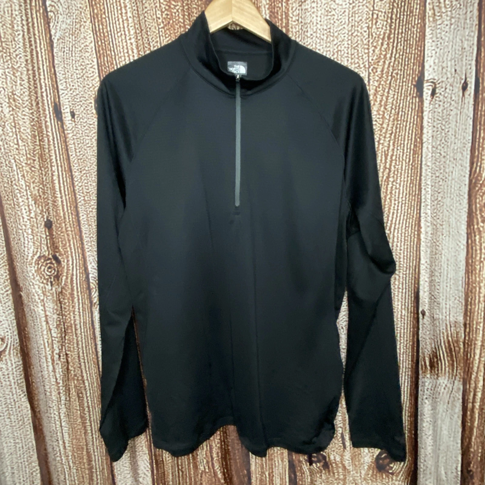 The North Face Shirt Men’s Large Black 1/4 Zip Pullover Flashdry Outdoor Hiking