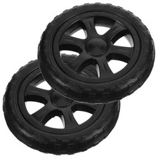 2 Pcs Shopping Carts for Groceries Grocery Wheels Folding Tire Part