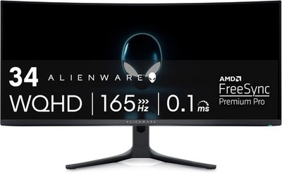 READ Alienware AW3423DWF 34in Curved Ultrawide QD-OLED 165Hz Gaming Monitor