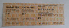 ticket billet UNUSED stub place concert NAZARETH 1976 PARIS