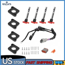 New For Audi A4 R8 VW 1.8T to 2.0T Ignition Coil Pack Conversion Harness Kit+ICM