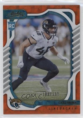 2022 Panini Absolute Rookies Orange Mosaic 188/199 Chad Muma #151 Rookie RC 2jq
