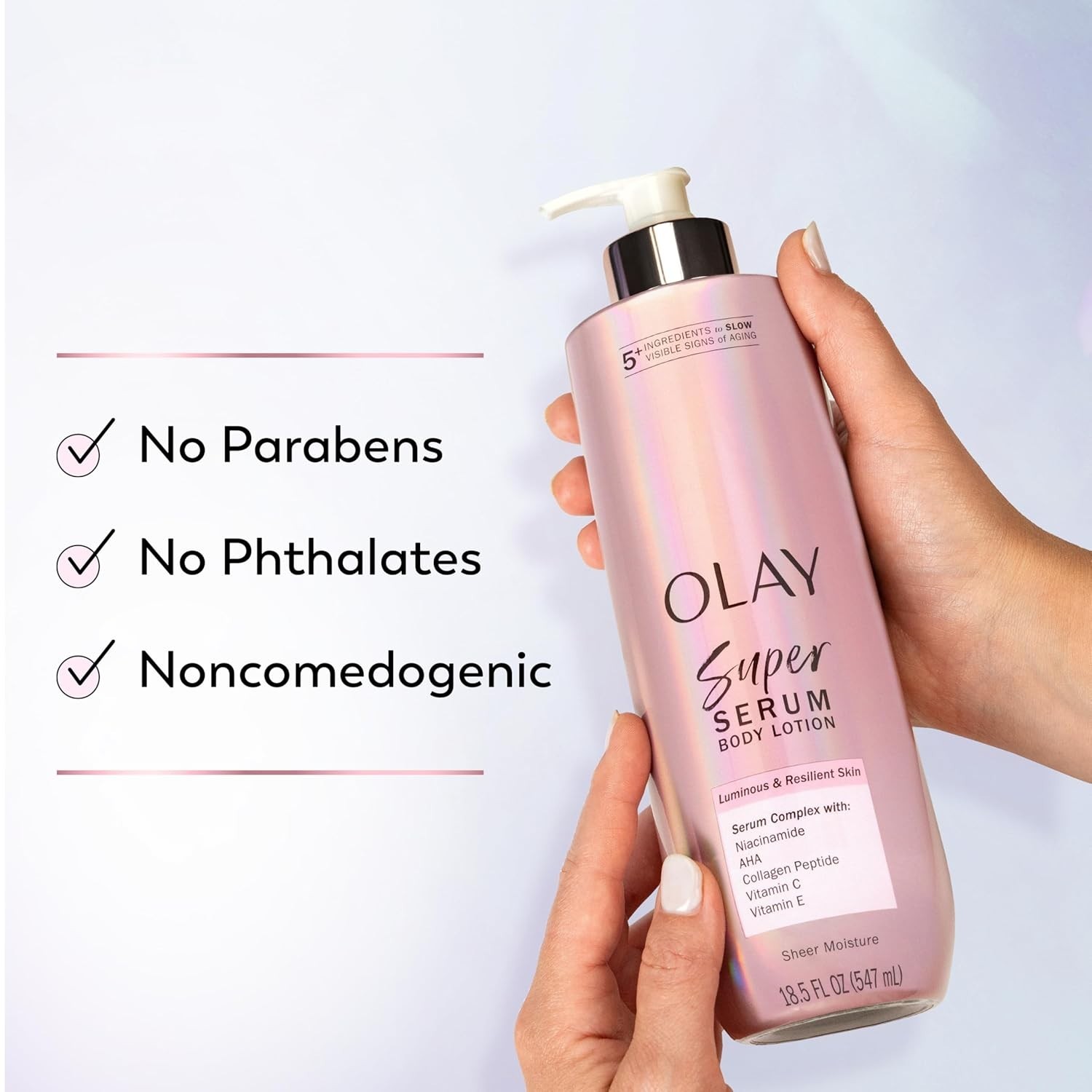 Olay Super Serum Hand Body Lotion Dry Skin 24hr Hydration Vanilla 18.5oz...