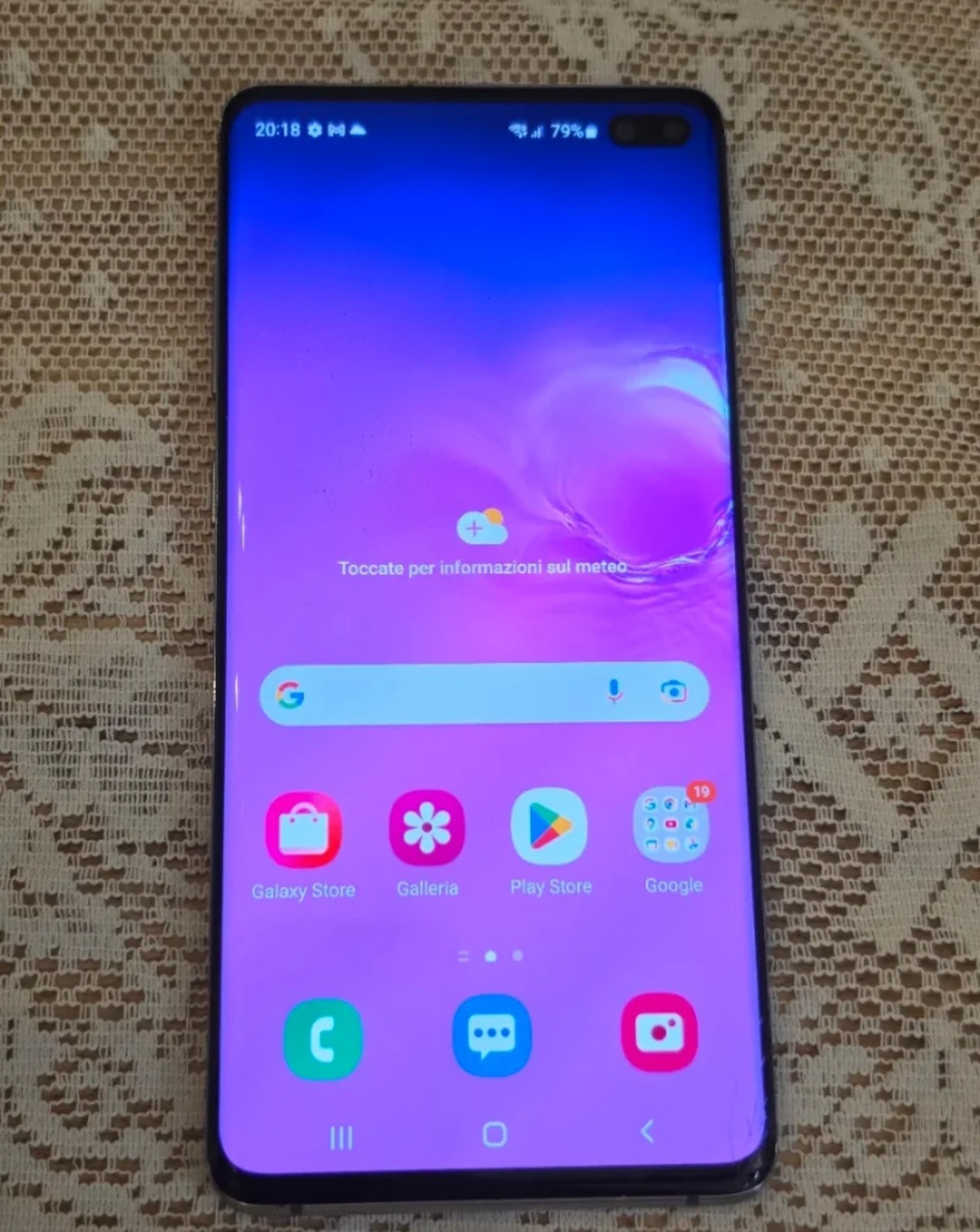 Samsung Galaxy S10 Plus - 128GB - Prism Black (Sbloccato) (Dual SIM)