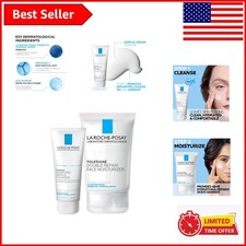 Toleriane Skin Care Set: Oil-Free Moisturizer Gentle Cleanser - Travel Size