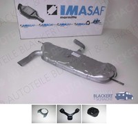 Imasaf ESD Auspuff Endtopf+Anbauteile für Seat Altea + Seat Leon 1.6 + LPG 75KW