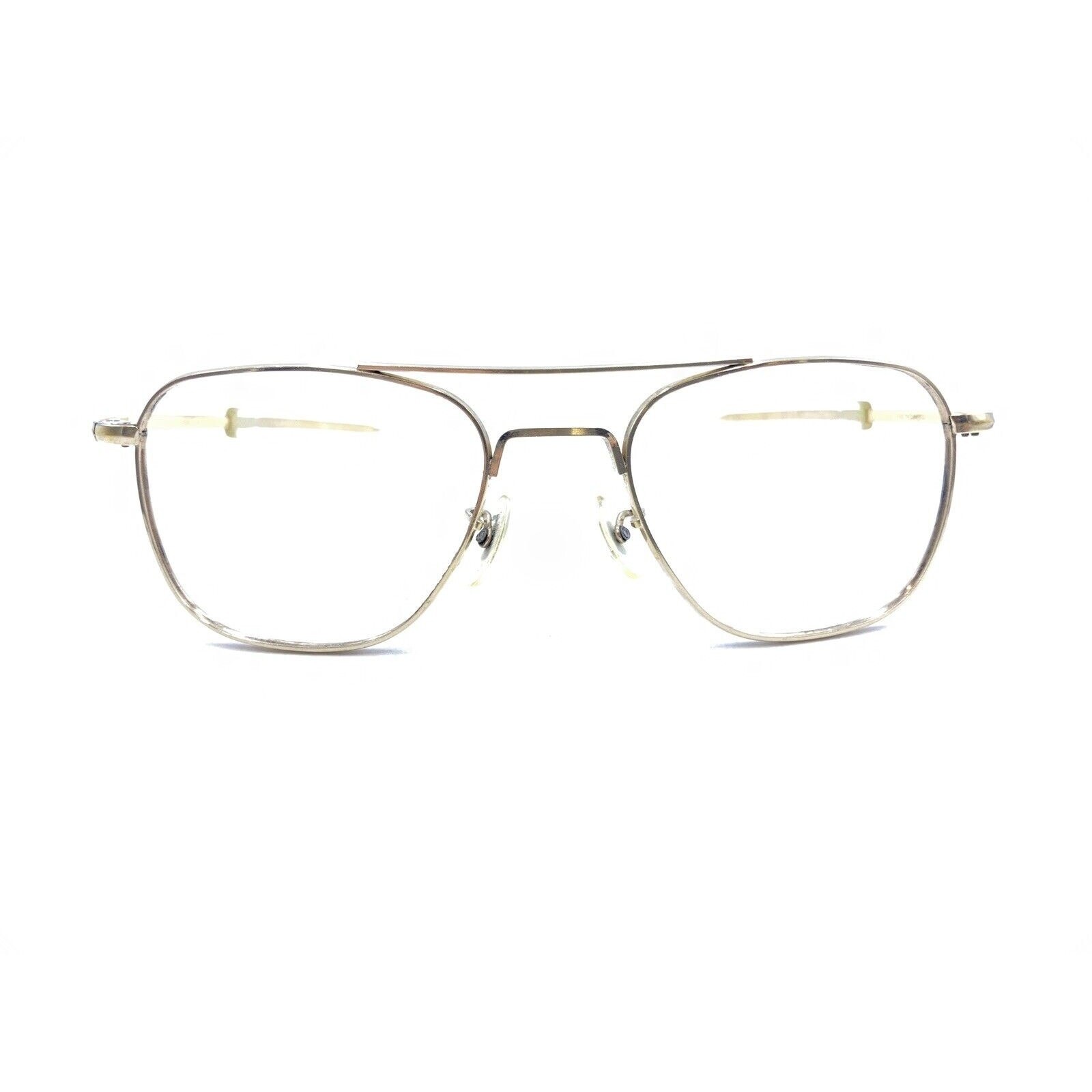 Randolph Engineering Gold Square Aviator Sunglass… - image 6