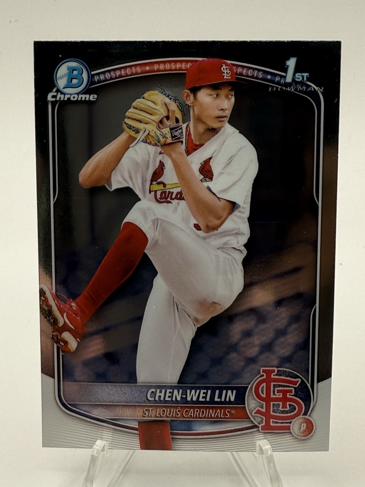 2025 Bowman Chrome Chen-Wei Lin St. Louis Cardinals 1st Bowman