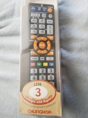 Chunghop L336 Universal Smart Learning Remote Control For TV/VCR/SAT/CBL & More