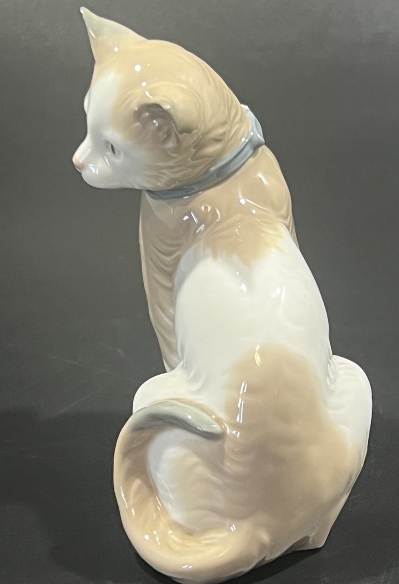 NAO 猫 くま 置物 LLADRO NAO By Lladro Kitty Cat Figurine 1985 Spain Vintage RARE | eBay
