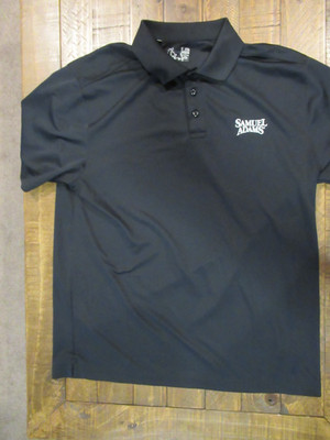 Under Armour Loose SAMUEL ADAMS Casual Short Sleeve Polo Shirt Black Size Large
