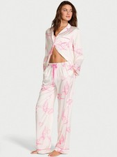 Victoria's Secret Signature Satin Long Pajama Set