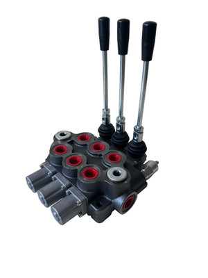 TORA 18,5 GPM (70L)  Hydraulic Monoblock Control Valve with 3 Levers, 3/4'' BSP