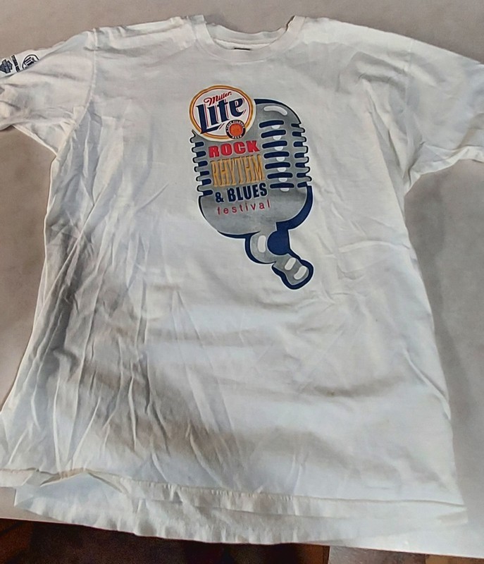 Vintage 1999 ROCK RHYTHM & BLUES Miller Lite T Shirt Men's Size XXL TOLEDO, OHIO