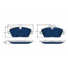 Satz Bremsbeläge Bremsklötze vorne für BMW I3 I01 | 24046963