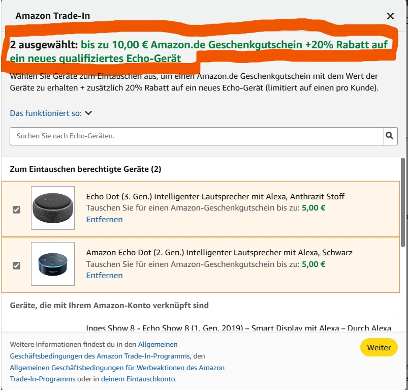 !! Echo Dot (3. Gen.) Intellig. Lautsprecher mit Alexa, Schwarz und Grau - Bild 2 von 3
