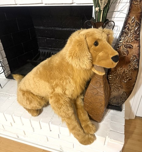 Melissa & Doug Life Size Golden Retriever Plush Dog Realistic Stuffed Animal 30"